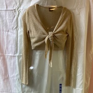 Elegant Gold Sparkle Shrug